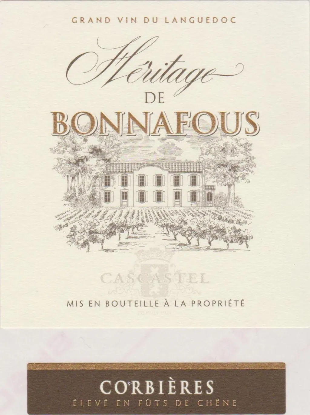 Corbieres Heritage de Bonnafous Bottle