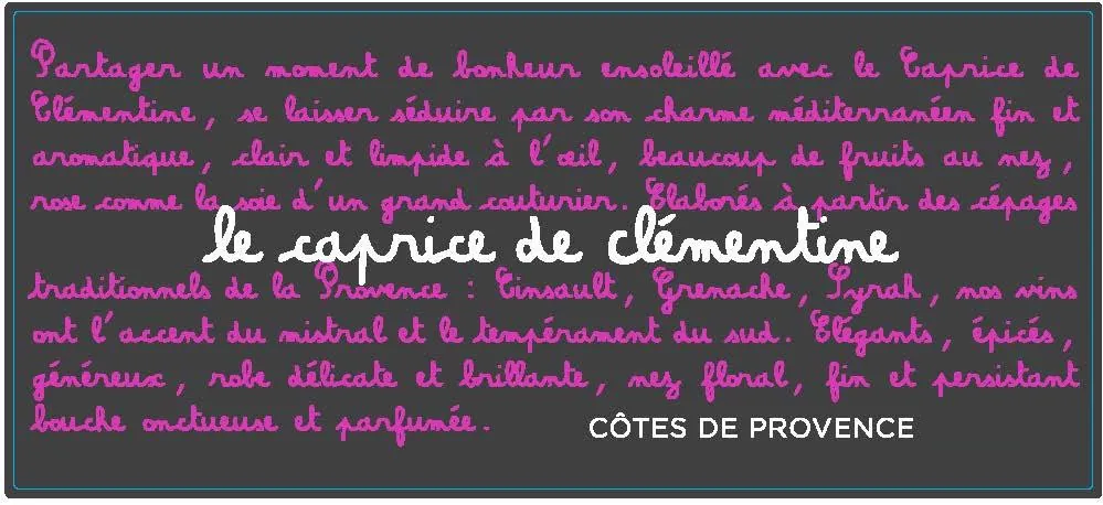 Le Caprice de Clementine Rose Bottle