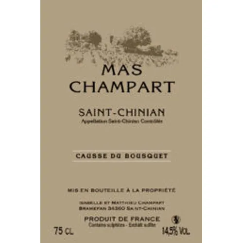 Saint-Chinian Causse du Bousquet Bottle