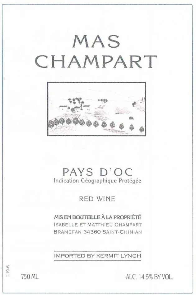 Vin de Pays d'Oc Rouge Bottle