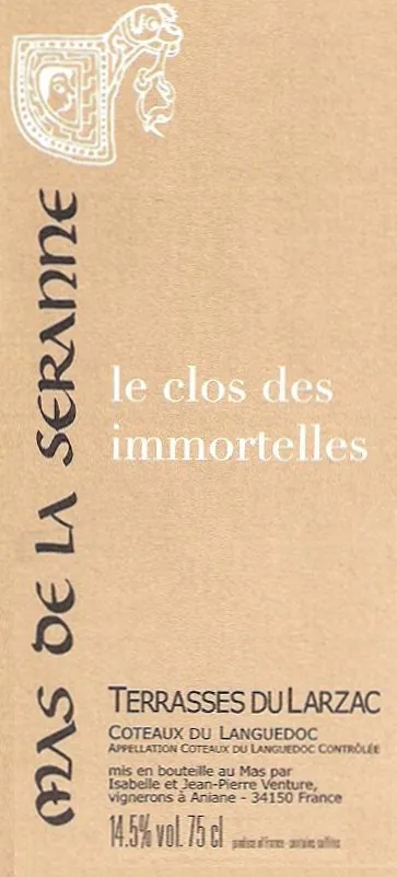Terrasses du Larzac Clos des Immortelles Bottle
