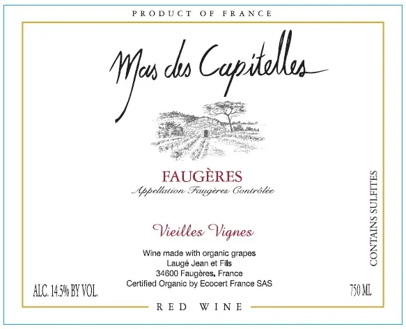 Faugeres Vieilles Vignes Bottle