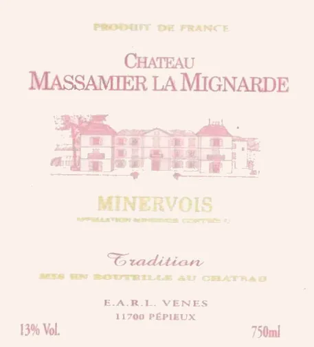Minervois Tradition Bottle
