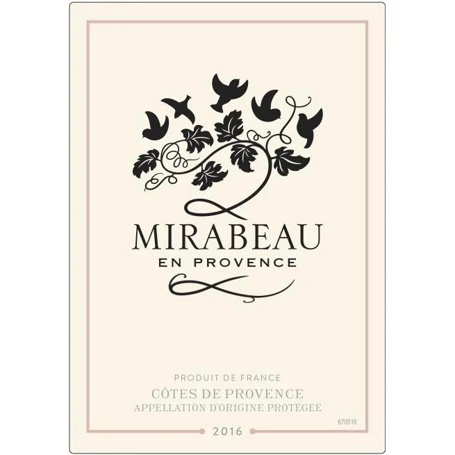 Cotes de Provence Rose Bottle