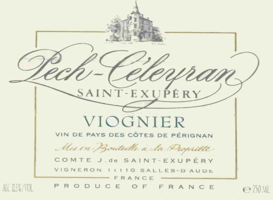 Vin de Pays des Cotes de Perignan Viognier Bottle