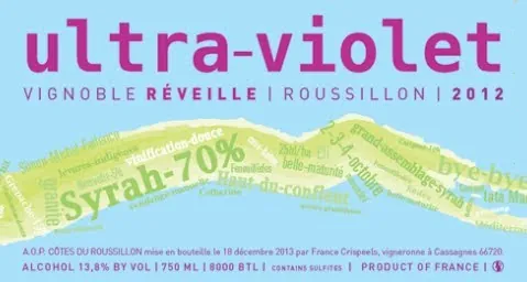 Cotes du Roussillon Ultra Violet Bottle