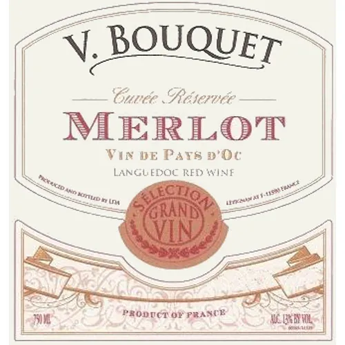 Merlot Vin de Pays d'Oc Bottle