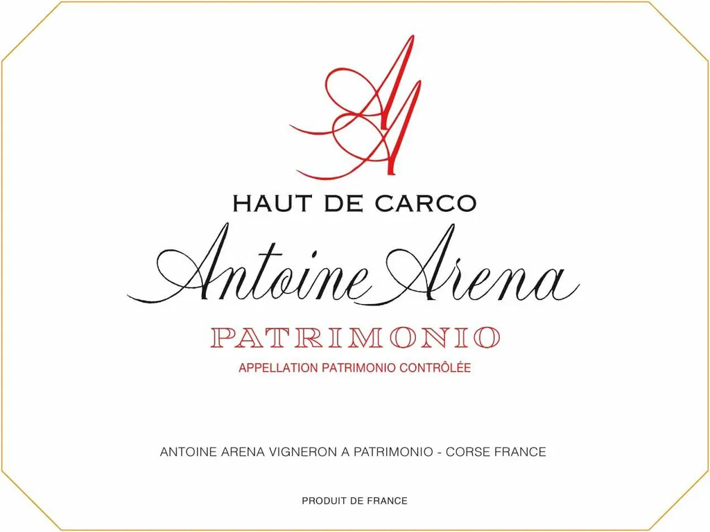 Patrimonio Haut de Carco Blanc Bottle