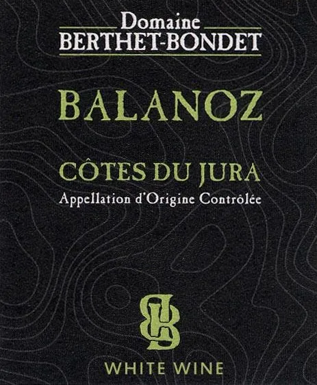 Cotes du Jura Balanoz Chardonnay Bottle