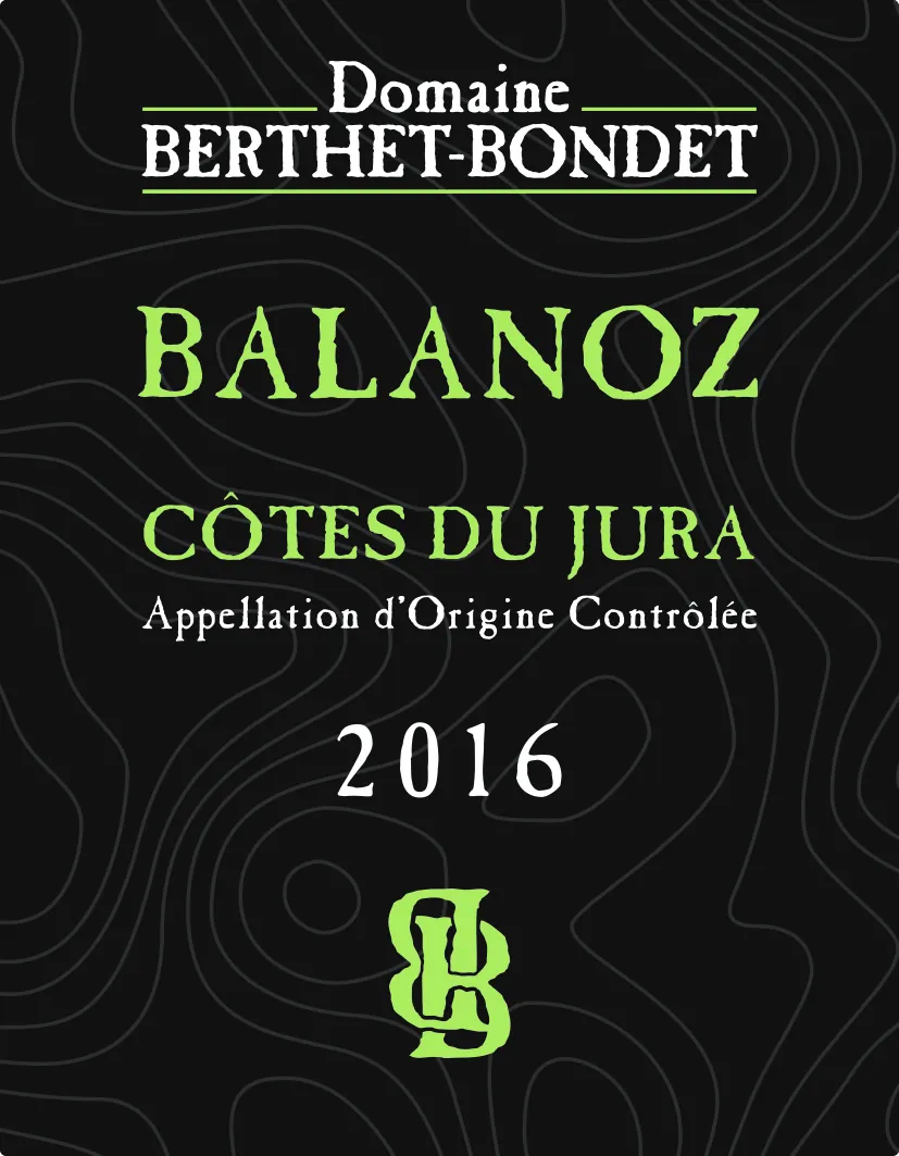 Cotes du Jura Chardonnay Balanoz Bottle