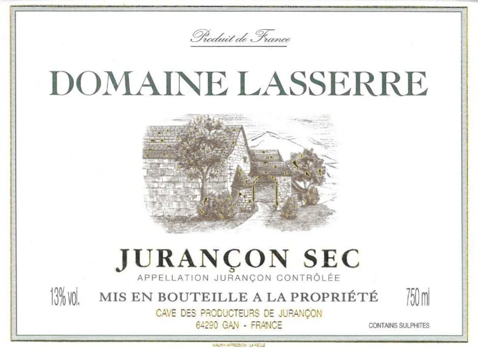 Jurancon Sec Domaine Lasserre Bottle