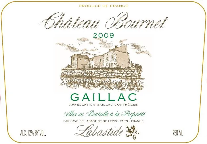 Chateau Bournet Blanc Bottle