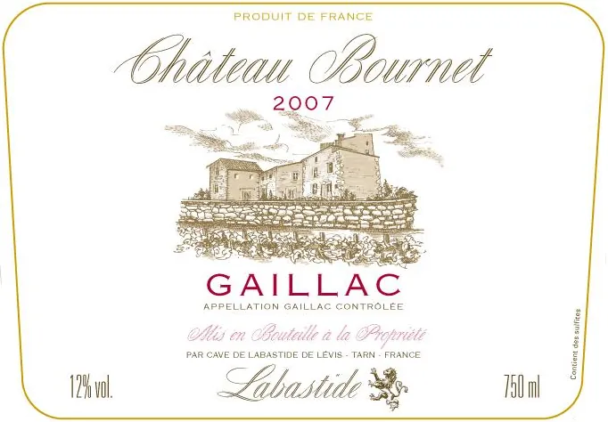 Chateau Bournet Rouge Bottle