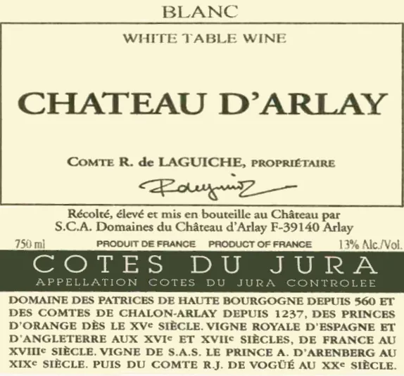 Cotes du Jura Tradition Blanc Bottle
