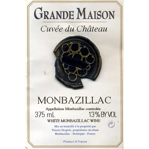 Monbazillac Cuvee du Chateau Bottle