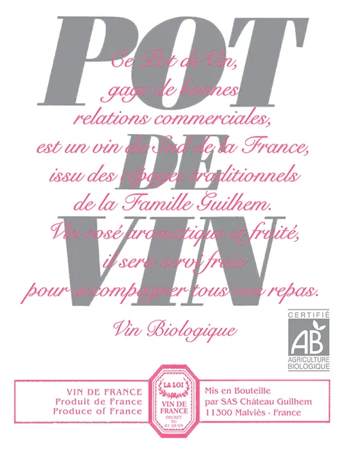 Pot de Vin Rose Bottle