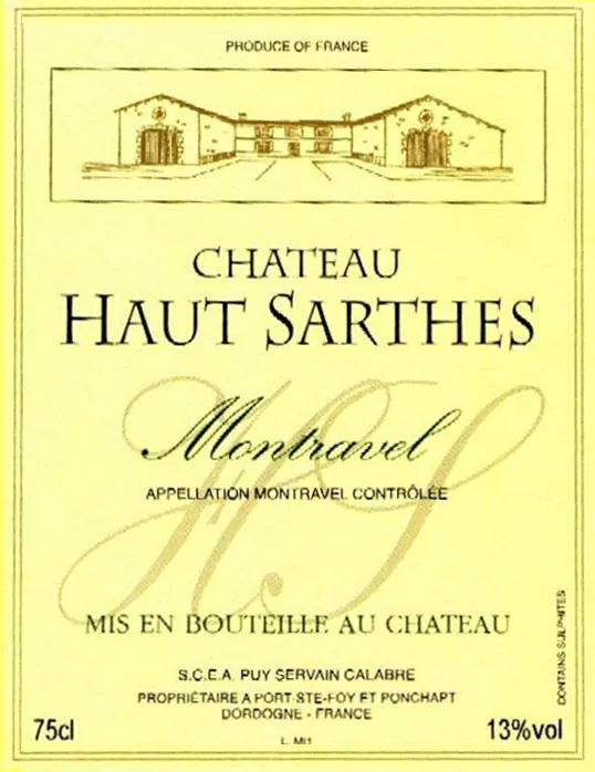 Montravel Blanc Bottle