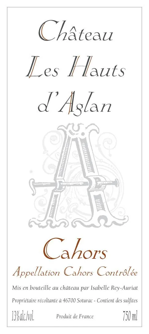 Cahors Cuvee A Bottle