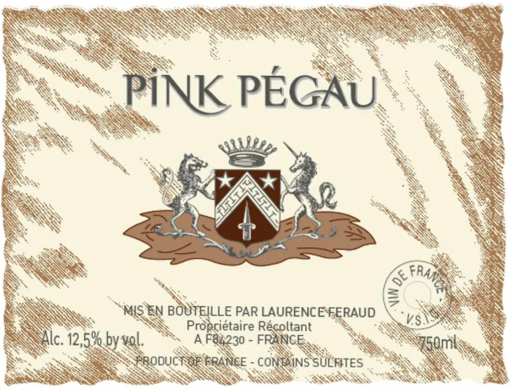 Pink Pegau Rose Bottle