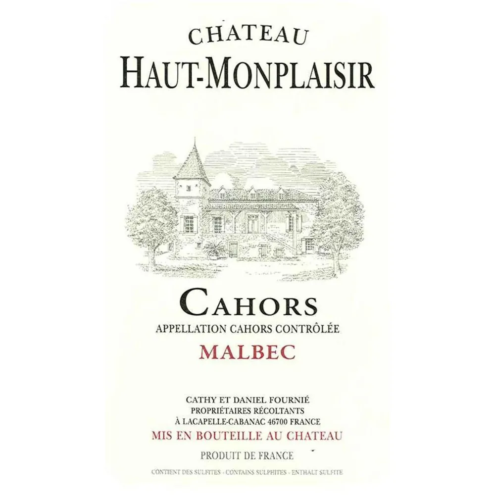 Chateau Haut-Monplaisir Cahors Bottle