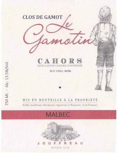 Cahors Le Gamotin Bottle