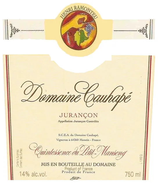 Quintessence du Petit Manseng Moelleux Bottle