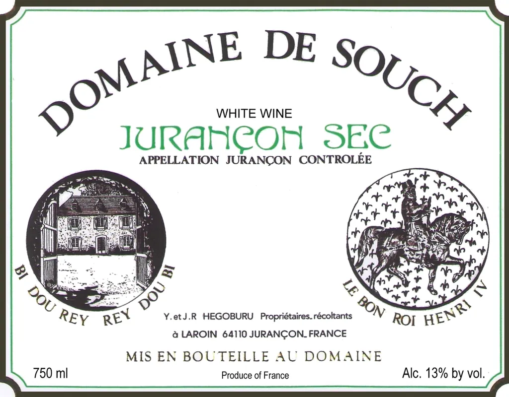 Jurancon Sec Bottle
