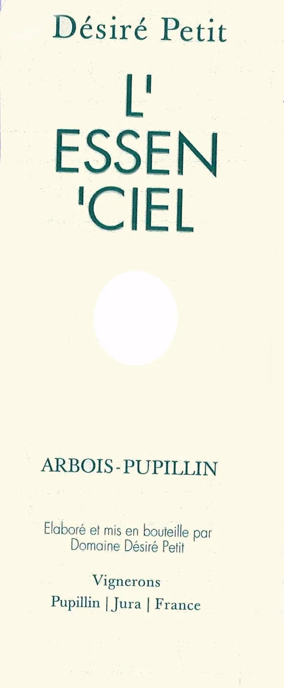Arbois-Pupillin L'Essen'ciel Blanc Bottle