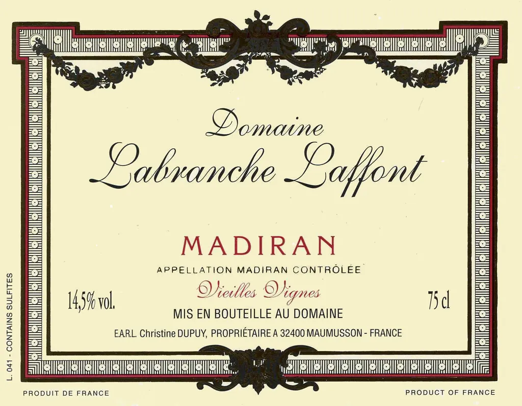 Madiran Vieilles Vignes Bottle