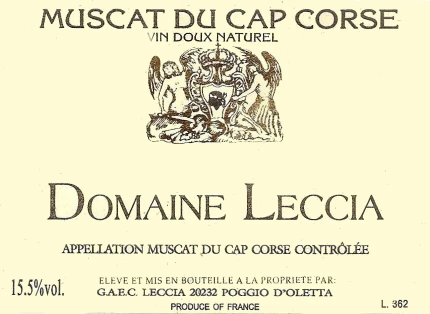 Muscat du Cap Corse Bottle