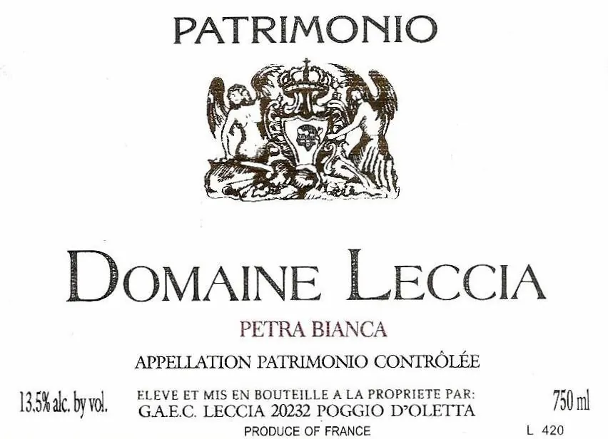 Patrimonio Petra Bianca Bottle