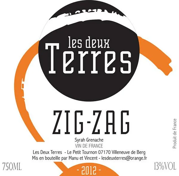 Zig-Zag Syrah Grenache Bottle
