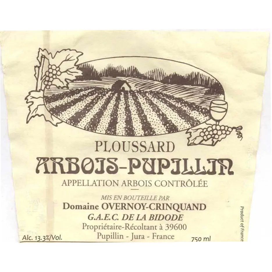 Arbois-Pupillin Ploussard Bottle