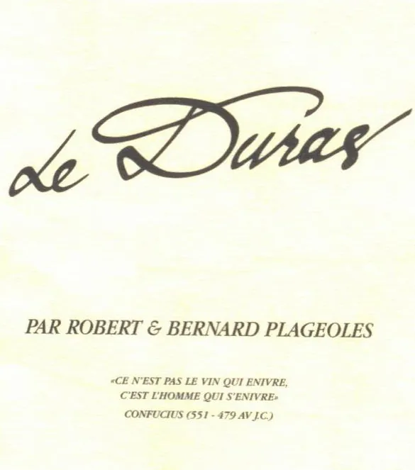 Gaillac Le Duras Bottle