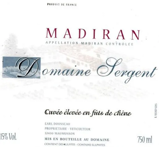 Cuvee Elevee en Fut de Chene Bottle