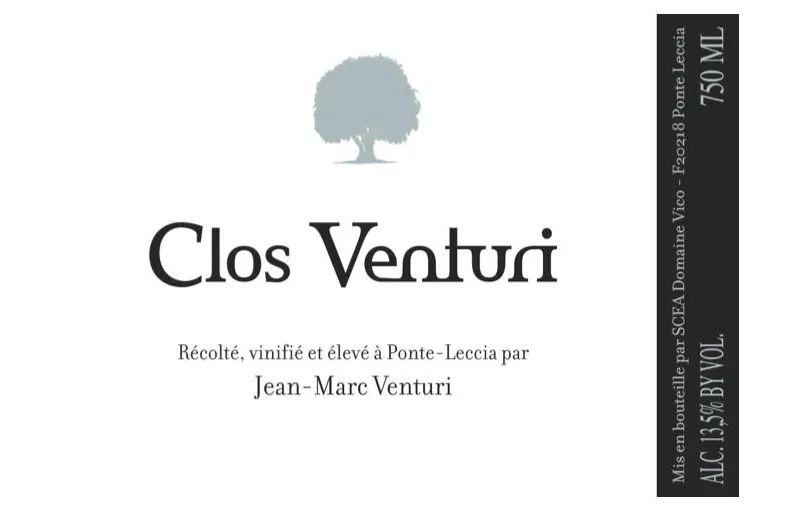 Vin de Corse Clos Venturi Rouge Bottle