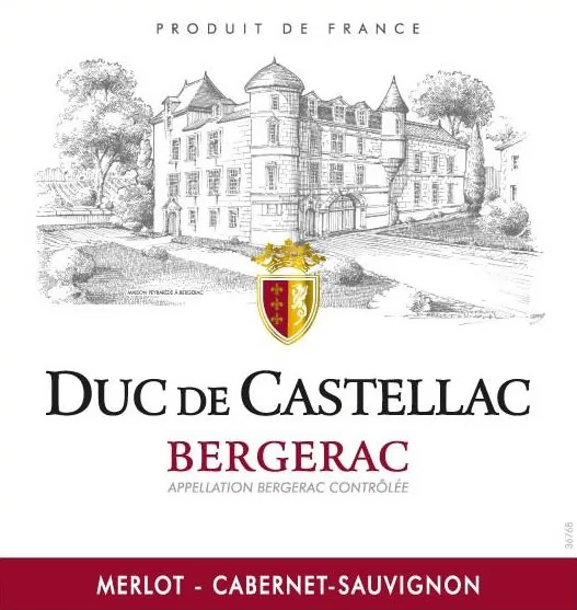 Bergerac Merlot Cabernet Sauvignon Bottle