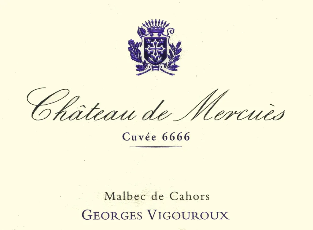 Cahors Chateau de Mercuis Cuvee Malbec Bottle