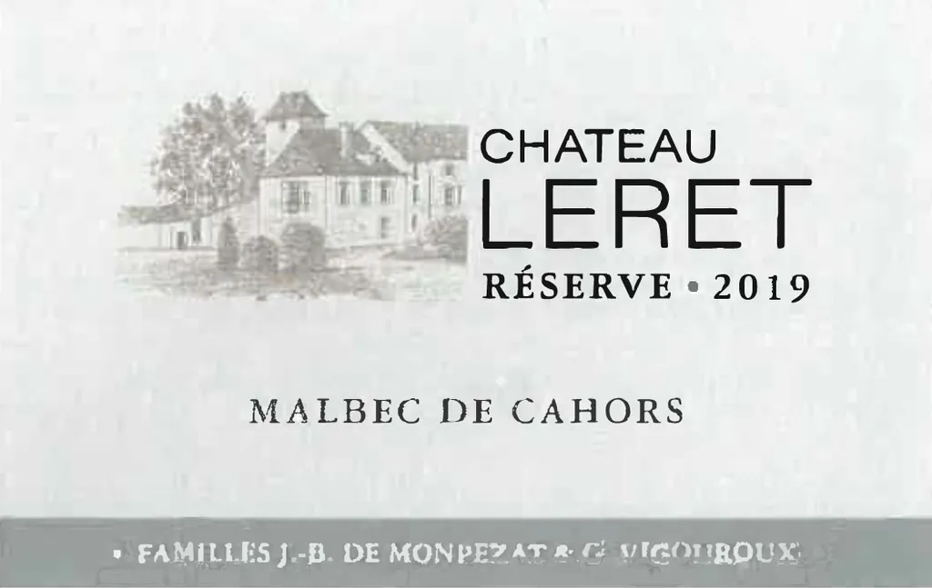 Chateau Leret Reserve Malbec Bottle