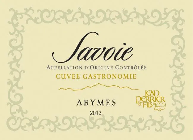 Savoie Abymes Cuvee Gastronomie Bottle