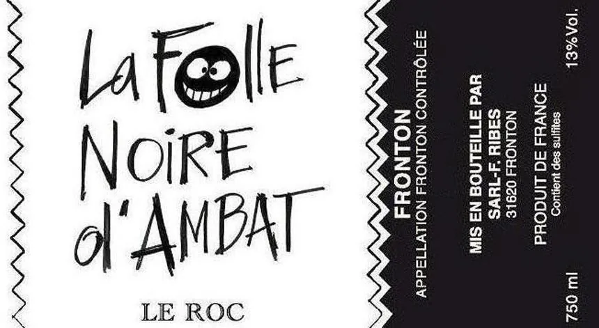 Fronton La Folle Noire d'Ambat Bottle