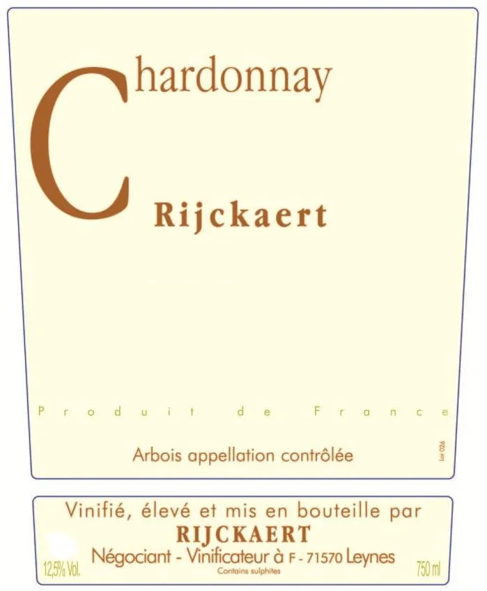 Arbois Chardonnay Bottle