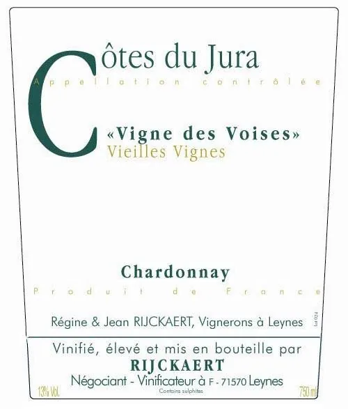 Cotes du Jura Vigne des Voises Vieilles Vignes Bottle