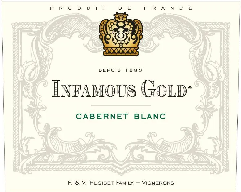 Infamous Gold Cabernet Blanc Bottle