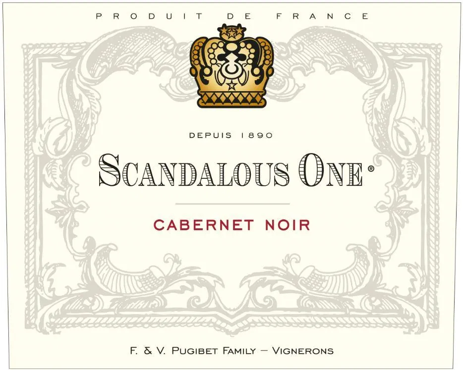 Scandalous One Cabernet Noir Bottle