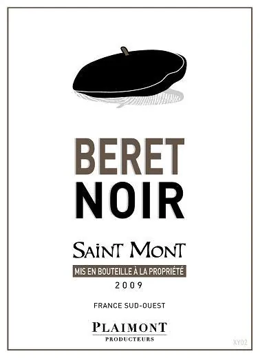 Beret Noir Rouge Bottle