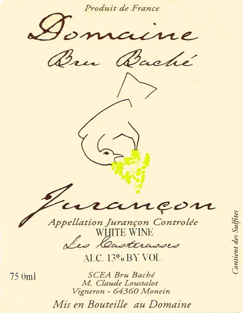 Jurancon Domaine Bru-Bache Les Casterrasses Moelleux Bottle
