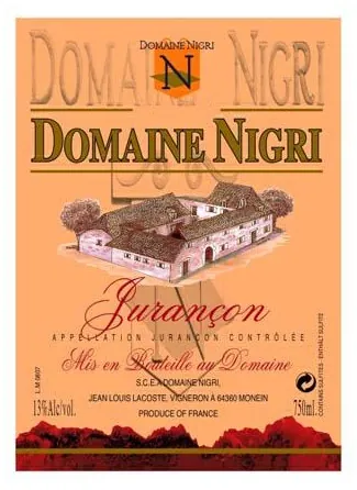 Jurancon Domaine Nigri Bottle