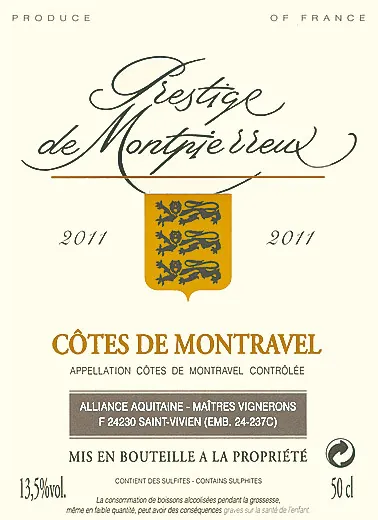 Alliance Aquitaine Prestige Montpierreux Blanc Bottle