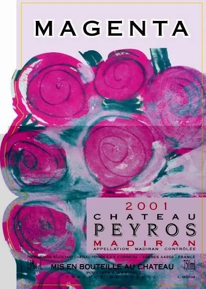 Chateau Peyros Magenta Bottle